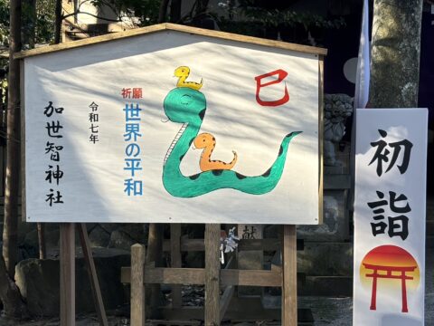 初詣　加世智神社１